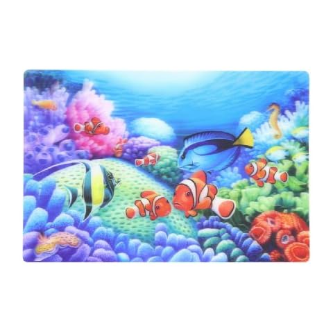 3D Holographic Sea Life Placemats Set Cover