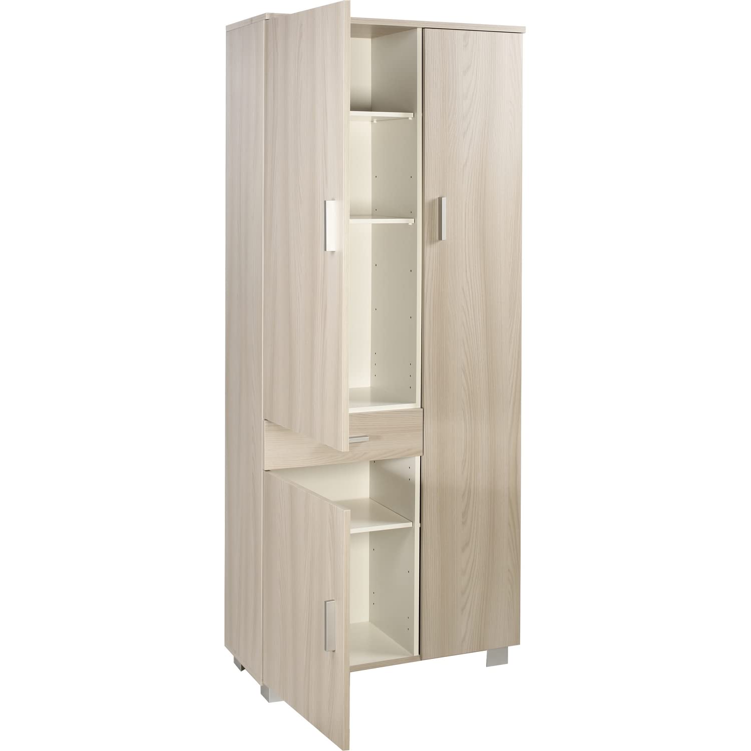 Sarmog Armadio 3 ante 1 cassetto h 178 cm colore Olmo Chiaro