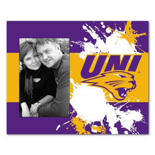 VictoryStore Gift Frame - University of Northern Iowa Picture Frame - Paint Splatter Design
