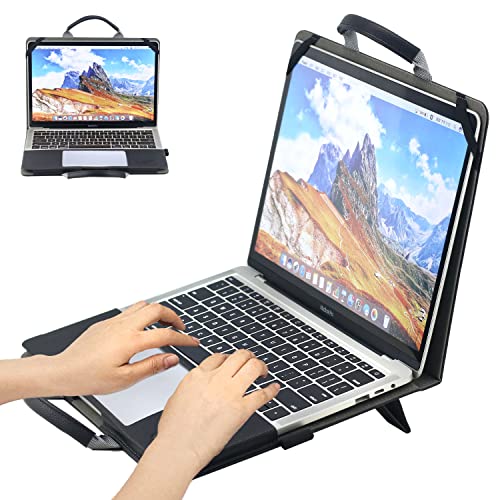 Frankmate Compatible With Macbook Pro 15 Inch Laptop Sleeve Case, Foldable Folio Laptop Case Cover With Handle For Men/Women, Leather Business Carrying Case For Macbook Pro A1990 A1707 (2016-2019) #TOP4