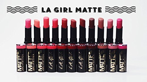 La Girl Matte Flat Velvet Lipstick Selection (One Pack, SPICY)