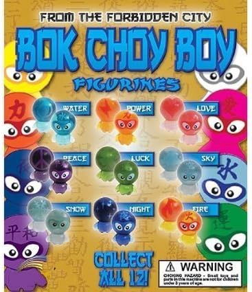 JEWUNO Bok Choy Boys ~ 4 Set Combo - Series 1, Series 2, Series 3 and Series 4 - Lot of 48 Figures Total - All 4 Entire Collection Sets, (4 Complete Sets of 12, for a Total of 48 Unique Figures)..