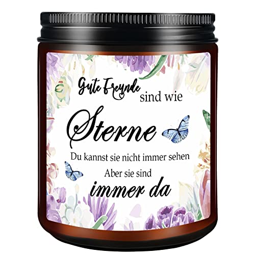 ORYCOOL Geschenke für Freundin, Duftkerzen für Frauen, Freundschaftsgeschenk, Geschenke für beste Freundin, Freund, Kolleginnen, Lavendelkerze, Geburtstagsgeschenke für sie, Kerzengeschenke