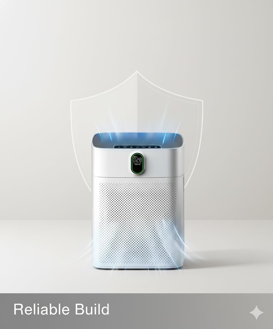 Luftreiniger – TikTok-ready Clean Air Upgrade, H13 HEPA gegen Staub, Rauch & Tierhaare, ultra leiser Nachtmodus, stylisches Design für Wohnung, Gaming-Setup & Homeoffice