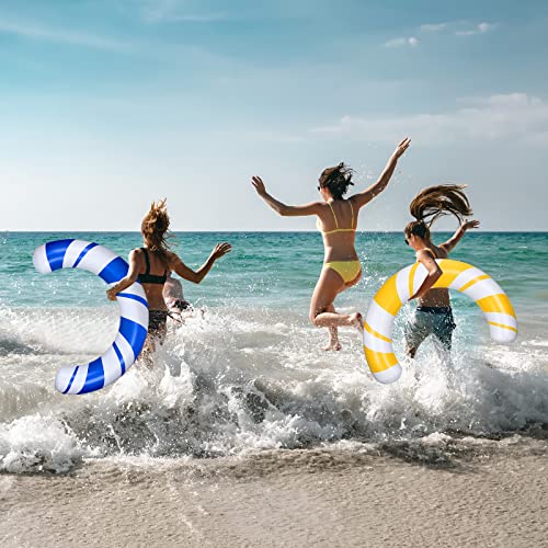 4 Pcs Inflatable Curved Swimming Pool Noodle Inflatable Pool Noodle Float Inflatable Curved Pool Float For Swimming Pools Adults Beach Lake Party Water Park Activities Toys, 4 Colors #TOP4