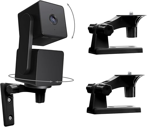 TEKCAM Soporte de pared para cámara compatible con Blink Mini Pan-Tilt WYZE Cam Pan V3, soporte de pared negro para cámara de techo ajustable de disponible en Yaxa Venezuela