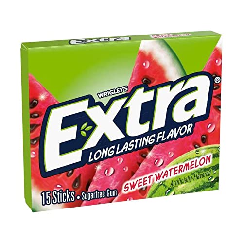 Image of Wrigley's Extra Long Lasting Flavor Sweet Watermelon, 40 g