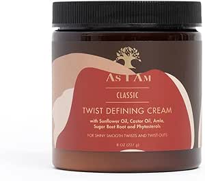 AS I AM Twist Defining Cream for Shiny Smooth Twists and Twist-Outs - 227g