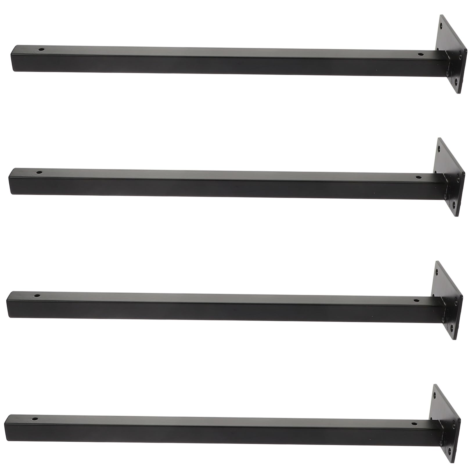 NUOBESTY 4pezzi Staffa Per Cartello Sospeso in Acciaio Inox Supporto Per Mensole Galleggianti Nero Staffe Di Rinforzo Per Mensole Ferramenta Per Montaggio Parete Compresa