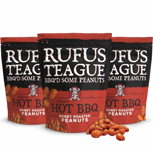 Rufus Teague Blazin’ Hot BBQ Honey Roasted Peanuts – Sweet,