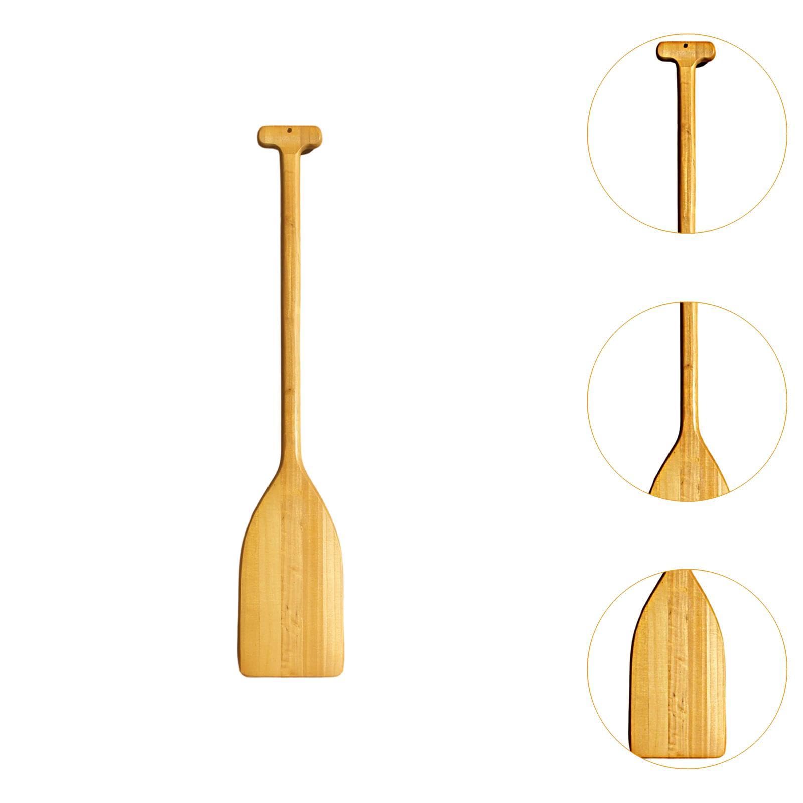 Gralara Pagaia per Barca in Legno per Esterni, Leggera, 90 Cm, Robusta, Decorazione Nautica, Remo per Canoa, Remo per Barca con Maniglia a T Realizzato a Mano