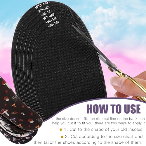 Image of 3 Pairs No Show Socks Sockless Shoe Liner Washable Barefoot Shoe Insoles No Slipping Inserts(Lively Style)