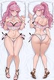 Anime Girl Body Throw Pillow,Japanese Kawaii Dakimakura Cover Pillow case NSFW (Uncensored)