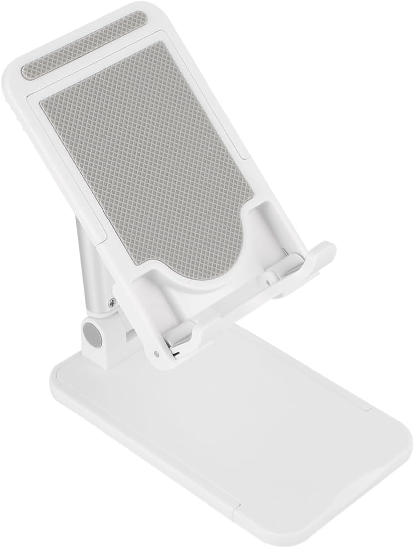 KOMBIUDA Foldable Phone Stand Holder Adjustable Portable Desk Bracket for Phones and Tablets Lightweight and Compact Design for Live Streaming and Travel