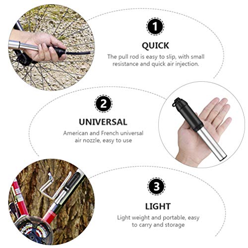 BESPORTBLE Bomba de Ar Portátil Pequena Mini Bomba de Pneu para Bicicleta Road Mountain Bikes Basket