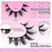 Yawamica Wispy Manga Lashes 8D Thick & Spiky False Eyelashes 15mm Doll Lashes Anime Eyelashes Style Natural Look 14 Pairs Pack Strip Lashes Look like Eyelash Extension