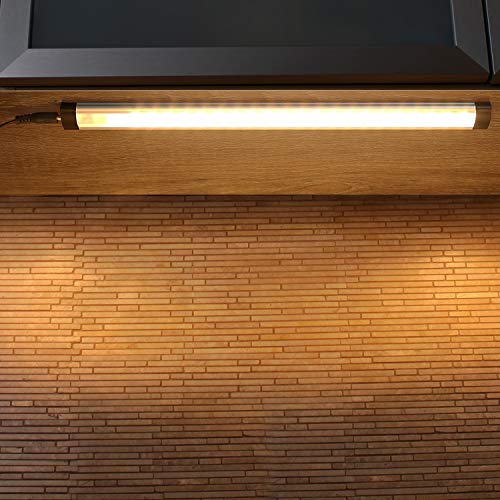 Albrillo LED Under Cabinet Lighting, Dimmable Under Counter Lighting, 12W 900 Lumens, Warm White 3000K Kitchen Cabinet Strip Lights, Pack of 3