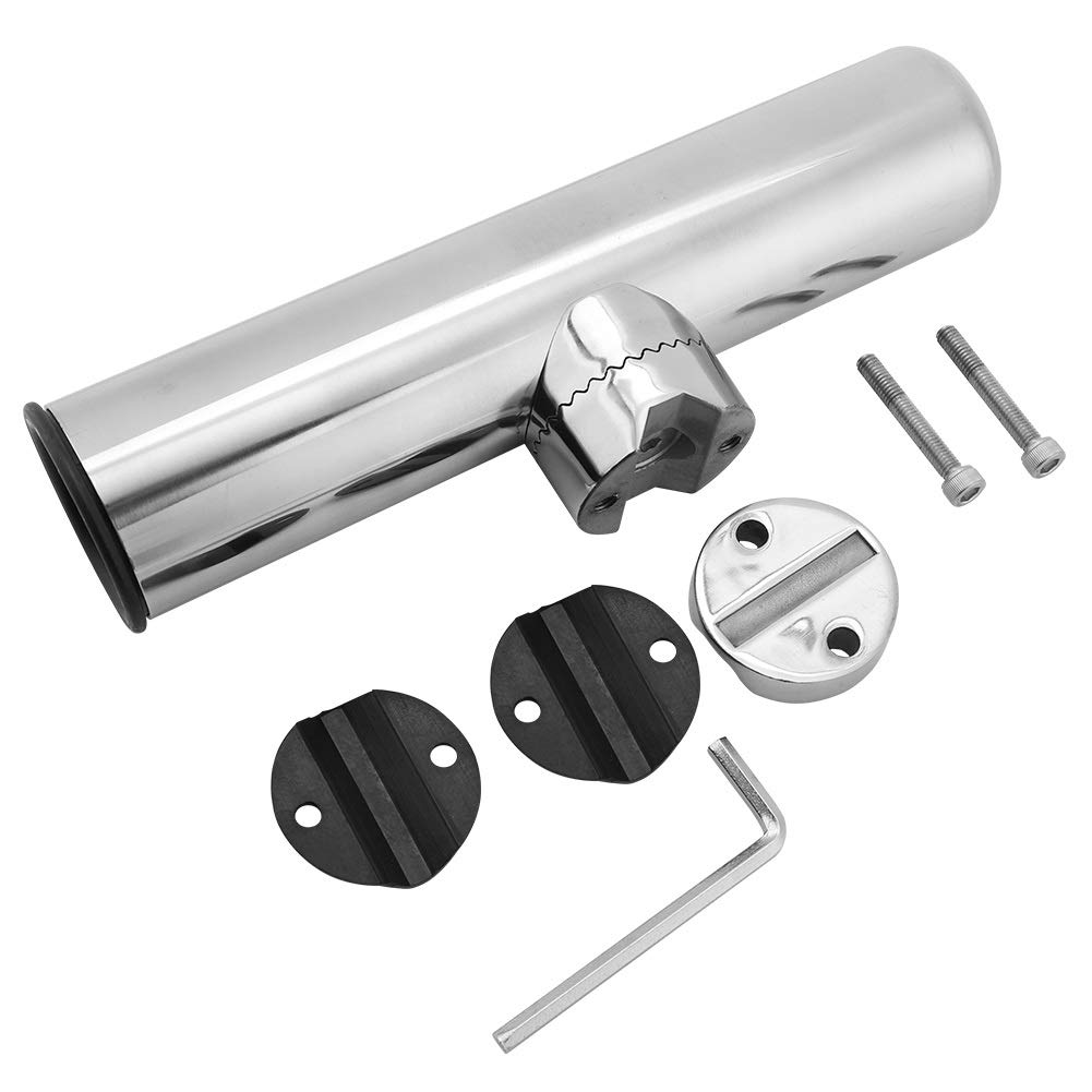 Jadeshay Soporte de Caña de Pescar,Abrazadera para Soporte Caña de Pescar para Barco,Ajustable Carriles de Soporte de Pesca de 25 mm a 32 mm Ideal para Barcos Yates Pesca