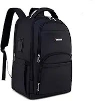 Mochila Masculina Executiva Grande Reforçada para Notebook Trabalho, Viagem e Escola Design Moderno, Impermeável, com Cabo Reforçado, Saída USB e Fone, Conforto Segurança e Durabilidade, Unissex