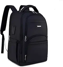 Mochila Masculina Executiva Grande Reforçada para Notebook Trabalho, Viagem e Escola Design Moderno, Impermeável, com Cabo Reforçado, Saída USB e Fone, Conforto Segurança e Durabilidade, Unissex
