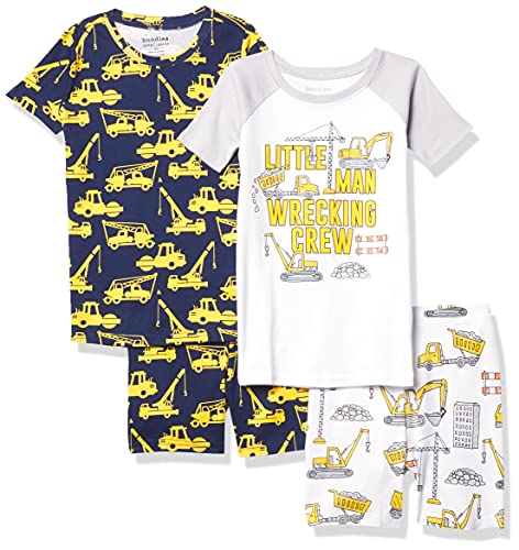 The Children's Place 4-Piece Pajama Set for Baby and Toddler Boys - Soft Cotton Snug Fit