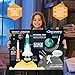 Discovery Kids Mindblown Rocket Launcher STEM Educational Science Experiment Kit for Kids, Foam Model Rocket Ship with Launch Pad, Stickers, and Poster