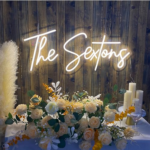 Image of Custom Neon Signs, Customizable Dimmable LED for Wall Decor, Personalized Neon Sign for Wedding Birthday Party Gift Party Bar Game Room Home Business Shop Name Logo LED Neon Lights