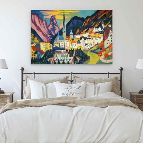 Ernst Ludwig Kirchner Davos en été impression toile déco moderne - 6