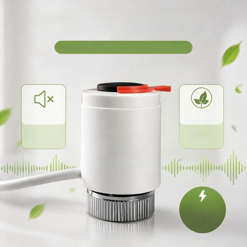 Actuador Lineal Eléctrico para Calefacción Suelo Radiante M30x1.5mm Silencioso 2W Control para preciso Agua