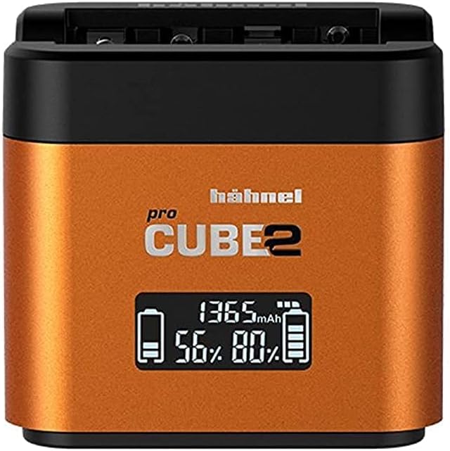 Hähnel - ProCube 2 - DSLR Duo Charger - for Sony - EU/UK/USA Plug - Charger for NP-BX1, NP-FW50, and NP-FZ100 batteries - Built-in USB Charging Ports & AA Slots