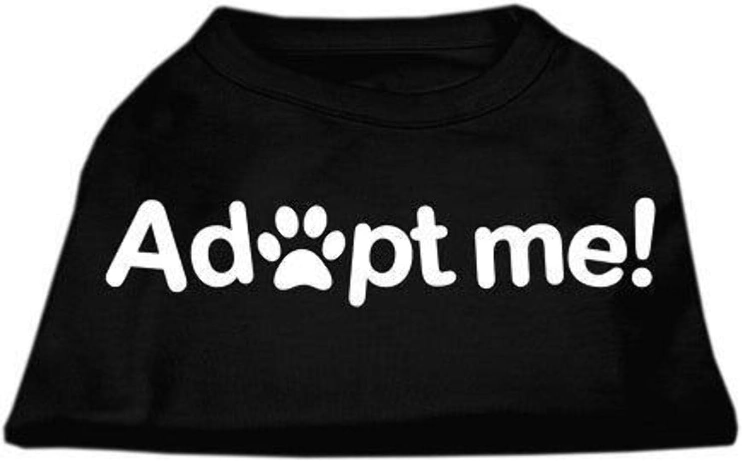 Mirage Pet Products Adopt Me Screen Print Shirt, Small, Black