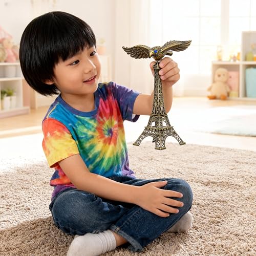 Escultura decorativa de águila en equilibrio para mesa miniatura 7