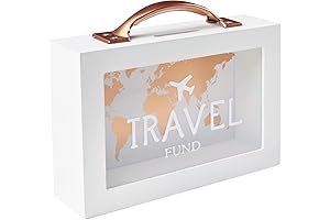 Shadow Money Box for Saving - Travel Fund Bank for Adults