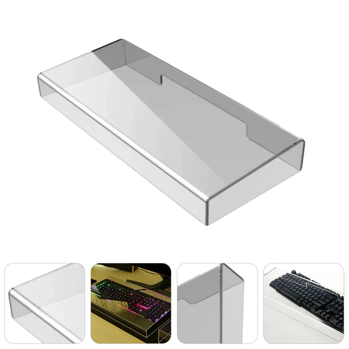 SOLUSTRE Laptop Stand Acrylic Keyboard Cover Laptop Keyboard Covers Clear Keyboard Cover Clear Keyboard Stand Protector Clear Cat Mechanical Keyboard