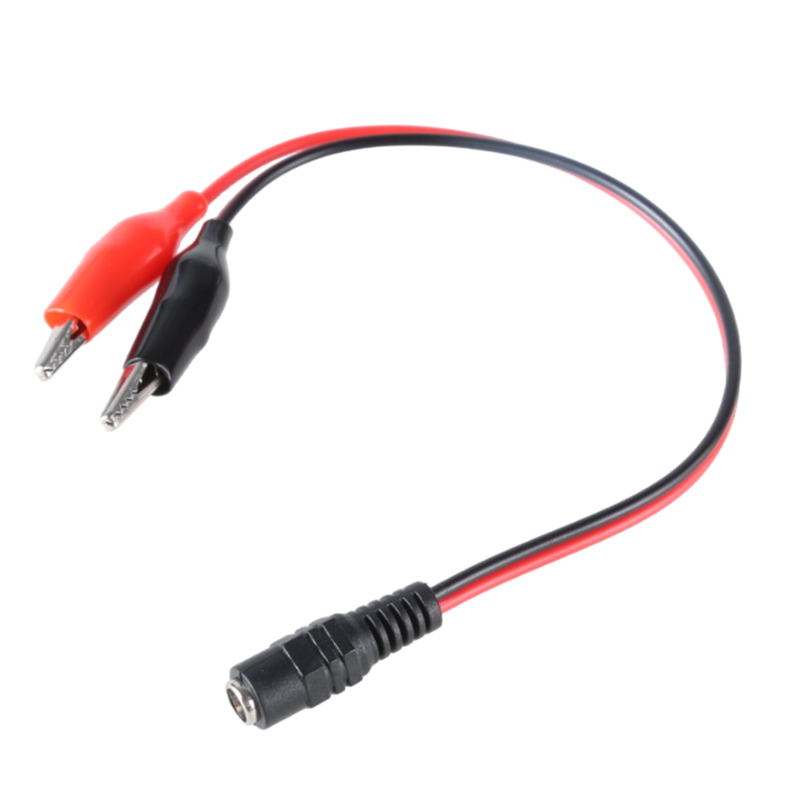 RGYBAO DC5.5x2.1mm Connectors to 2 Alligators Clip Power Cable for LED Routers Fan Speakers 26cm Supports 1V 36V 2A