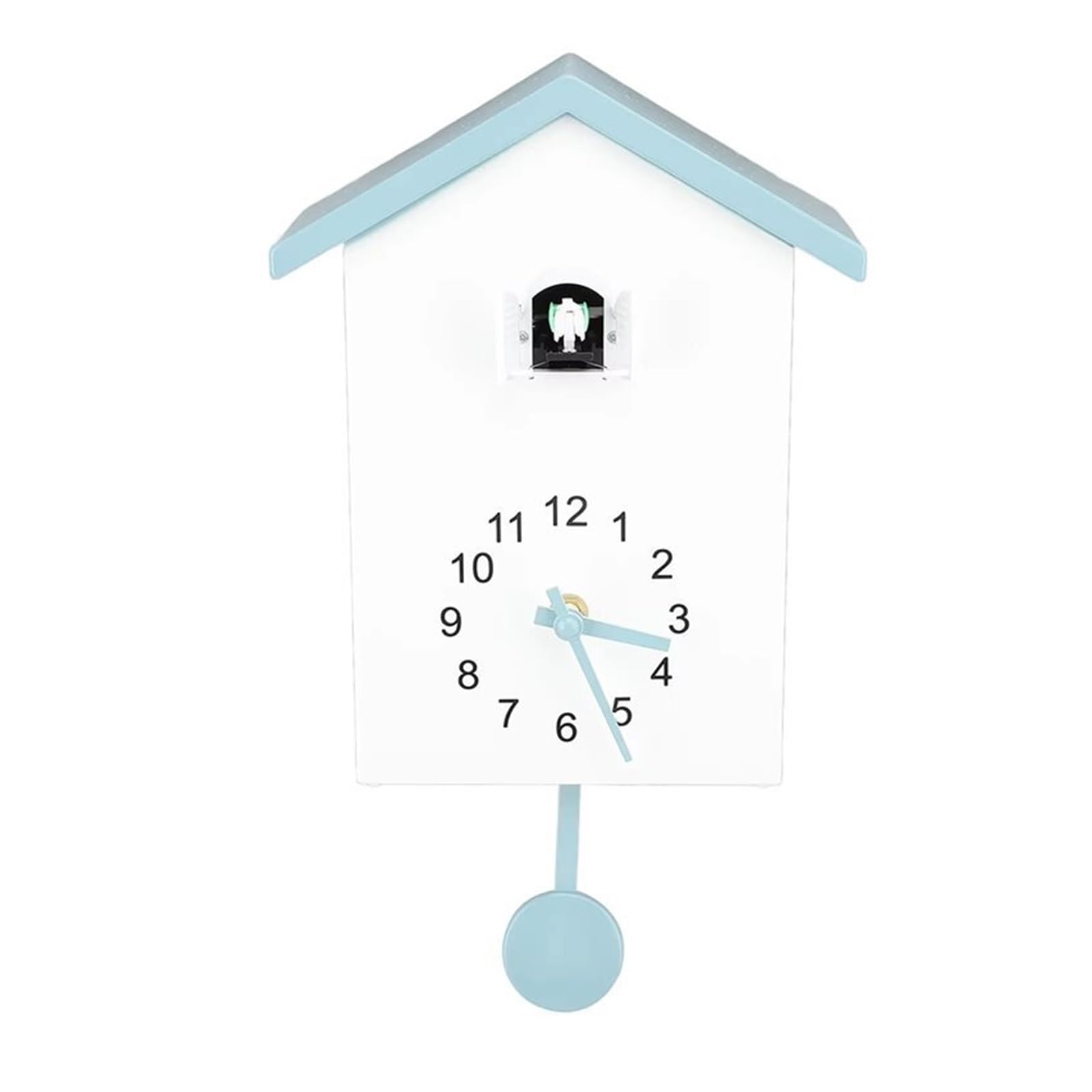 GOXQIT 1 Pcs Clock Wall Mount With Bird Song Function Sound For Home Interior Decoration For Living Room