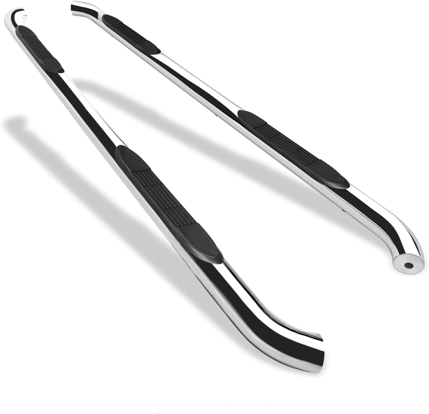 Side Steps Running Boards Compatible with 2005-2026 Nissan Frontier Crew Cab / 2005-2012 Suzuki Equator Crew Cab Truck Pickup 3” Stainless Steel Side Bars 2pcs