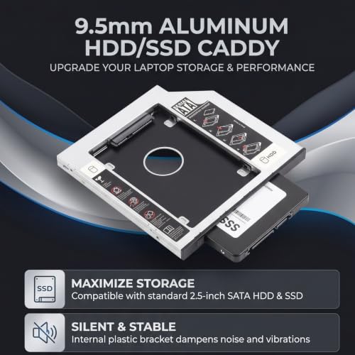Gabinete SSD 9.5mm para disco duro de 2.5 pulgadas miniatura 3