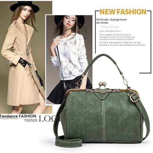 Sac à main rétro pour femmes style vintage crossbody multipoche - 2