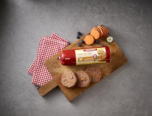 Fleischeslust Feines Geflügel mit Karotten, Süßkartoffel und Kamille Wurst (1 x 800 Gramm)