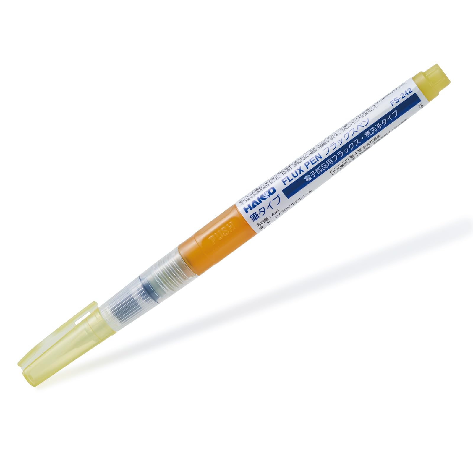 HAKKO FS242-4C Flux for Electronic Components, 0.1 fl oz (4 ml), Brush Pen
