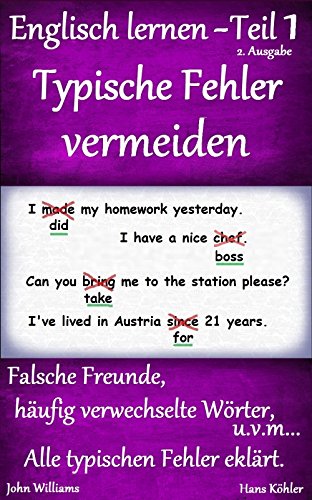 Englisch lernen - Teil 1, Typische Fehler