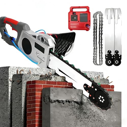ZyKnaurral Tronçonneuse électrique pour Béton,Tronçonneuse Murale Diamantée avec Système Anti-Poussière Alimenté par Eau,pour Porcelaine, Béton,...