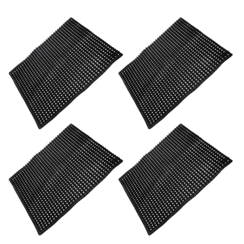 Coussins pour pondoirs lavables Mikikit en plastique noir pour élevage de volailles