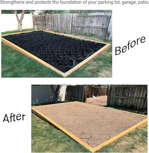 Stabilisateur de gravier durable et treillis de support de sol pour aménagement extérieur