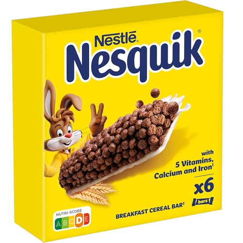 Nesquik Nestlé Barritas de Cereales Nesquik, 6 x 25g
