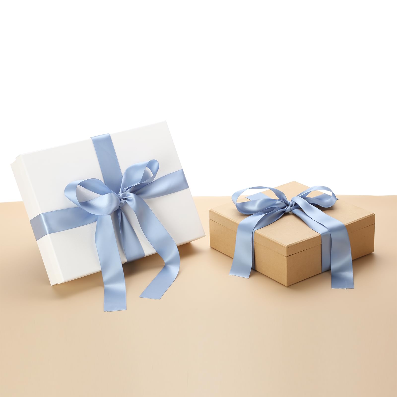 Dusty Blue Double Face Satin Ribbon - Image 2