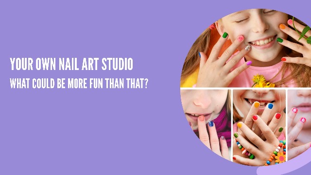 Tudaymol Nail Art Studio for Girls - Nail Polish Kit for Kids Ages