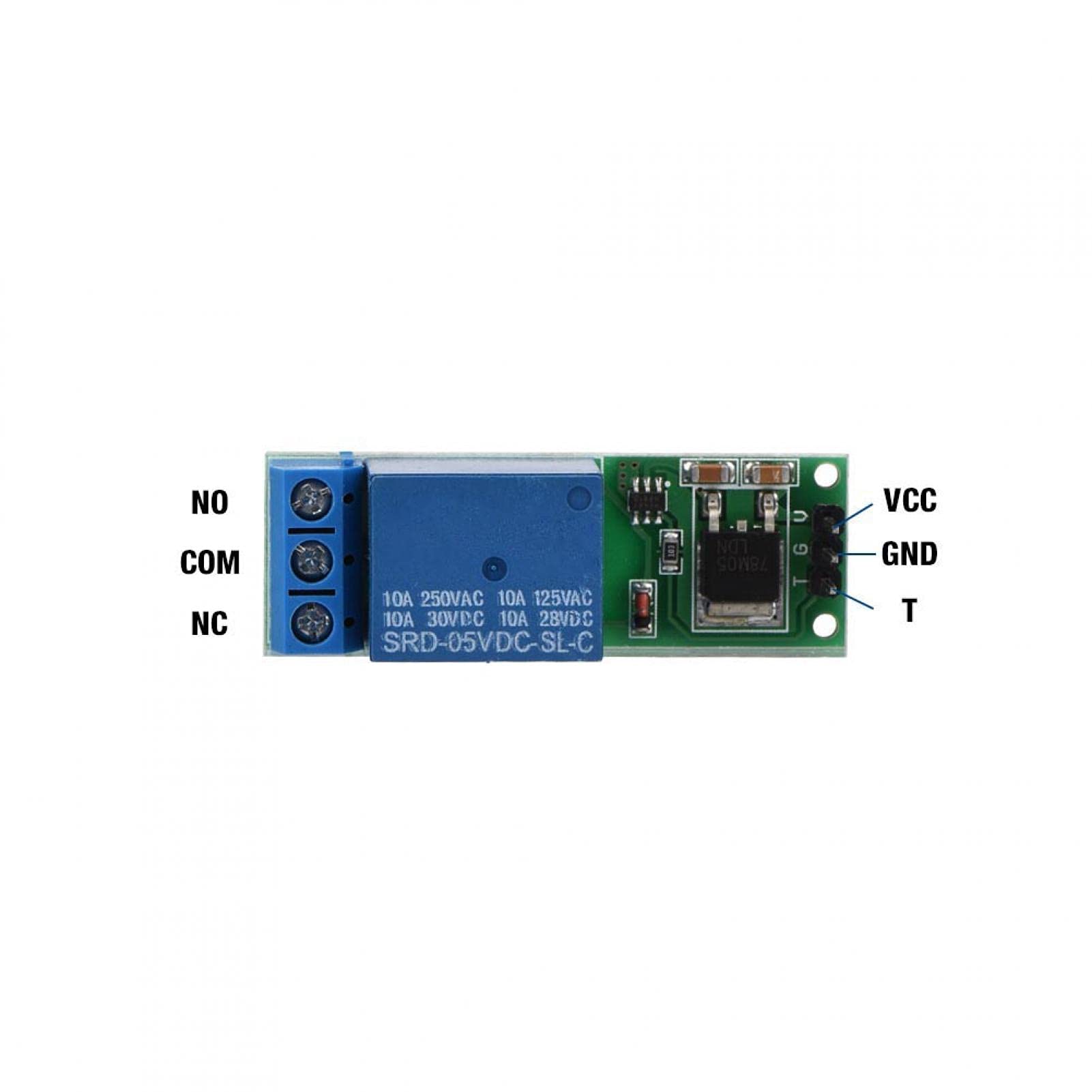 DC 6-24V 2-Kanal Relaismodul – Bistabil, Selbstsichernd, Low-Pulse-Trigger, Für MCU, AC 250V/10A