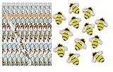 Bumble Bee Pencils and Erasers- 24 Piece Set
